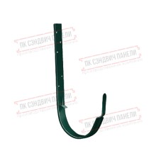 Кронштейн желоба ПВХ GL металлический зелёный RAL 6005 ШК