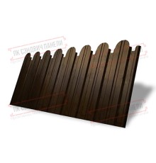 Профнастил фигурный С10 - 0,45 Окрас - Б, Print Premium Antique Wood.