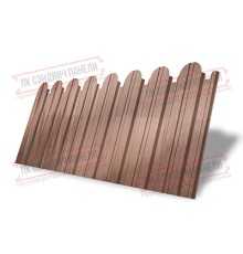 Профнастил фигурный С10 - 0,45 Окрас - Б, Print Elite White Wood.