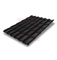 Металлочерепица классик плюс RAL9005 Drap-0.45