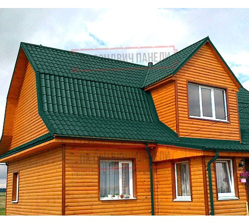 Металлочерепица классик плюс RAL6005 Polydexter-0.5