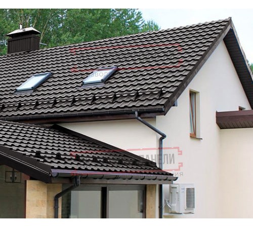 Металлочерепица Квинта плюс 3D RR32 Velur 20-0,5
