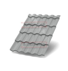 Металлочерепица Монтекристо-XL RAL9006 Norman-0.5