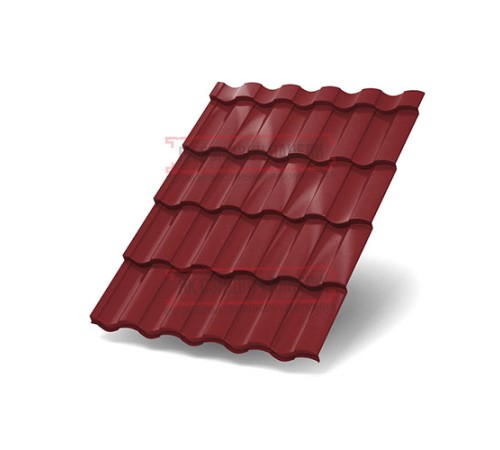 Металлочерепица Монтекристо-XL RAL3011 PURMAN-0.5
