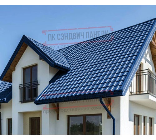 Металлочерепица Монтекристо-XL RAL5005 PURMAN-0.5