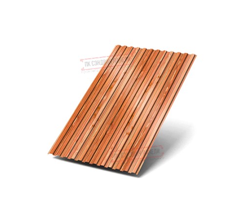 Профилированный лист МП10х1100 ECOSTEEL_T-Кедр-0.5