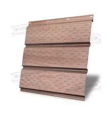 Софит металлический полная перфорация 0,45 Print Elite с пленкой White Wood